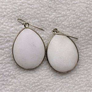 Oval shaped pendant earrings - OS